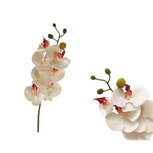 Umělá bílá orchidej 72 cm
