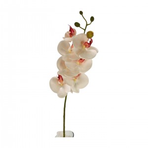Umělá růžovobílá orchidej 72 cm