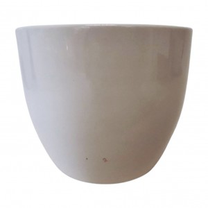 Keramický květináč Basel lesklý 12 cm bílý, 2. jakost