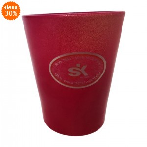 Keramický květináč na orchideje Merina Candy 8x7 cm ostružinový lesklý, 2. jakost