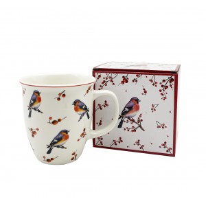 Porcelánový hrnek VÁNOČNÍ PTÁČCI 3, 650 ml 