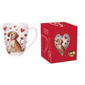 Porcelánový hrnek PES 350 ml s louhovačem v krabičce