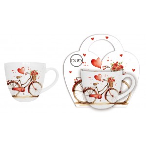 Porcelánový hrnek KOLO 460 ml v papírovém košíku