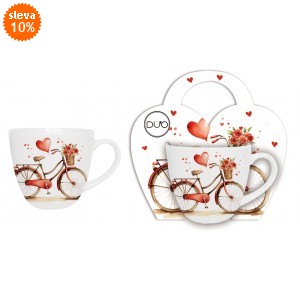 Porcelánový hrnek KOLO 460 ml v papírovém košíku