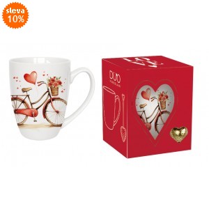 Porcelánový hrnek KOLO 350 ml s louhovačem v krabičce