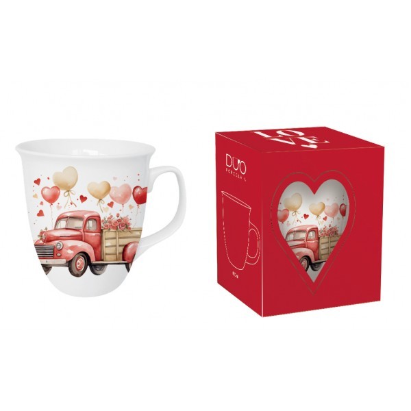 Porcelánový hrnek AUTO 650 ml v krabičce
