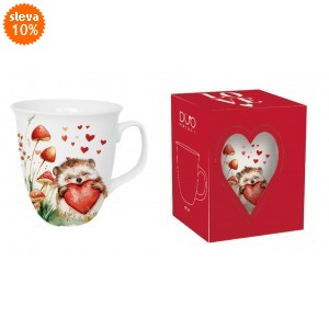 Porcelánový hrnek JEŽEK 650 ml v krabičce