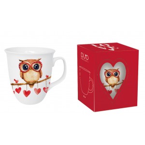 Porcelánový hrnek SOVA 650 ml v krabičce