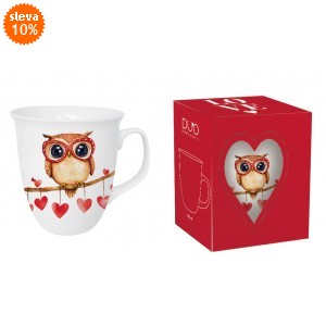 Porcelánový hrnek SOVA 650 ml v krabičce