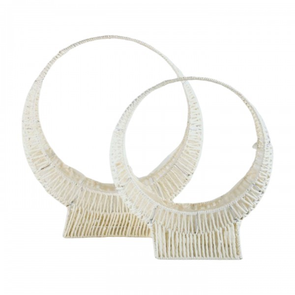 Sada 2ks bílých košů Měsíc