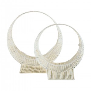 Sada 2ks bílých košů Měsíc