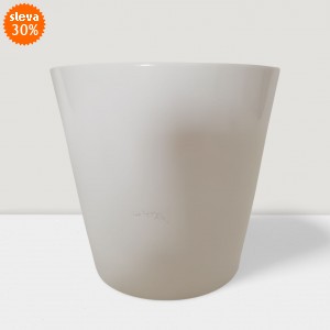 Keramický květináč Dallas lesklý 16 cm bílý, 2. jakost