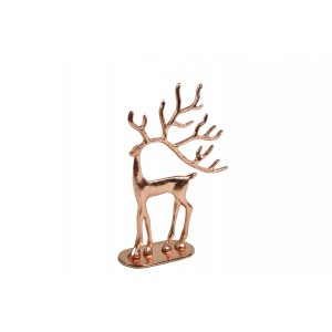 Dekorativní hliníkový sob měděný 24 cm