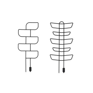 Podpěry pro rostliny balení 2ks (tvary), sada 15 balení