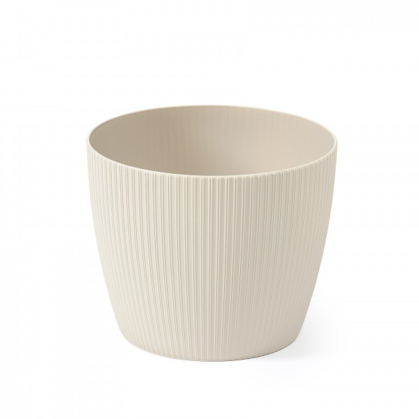 Plastový květináč Magnolia jumper béžový, 260 mm, sada 5ks