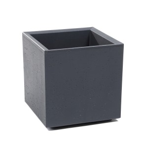 Plastový květináč Karo antracit 300 x 300 x 300 mm, sada 2ks