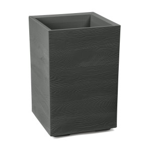 Plastový květináč karo recycled vysoký 900 x 300 x 300 mm, antracit