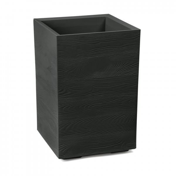 Plastový květináč Karo eco coffee 400x400x600 mm, černý