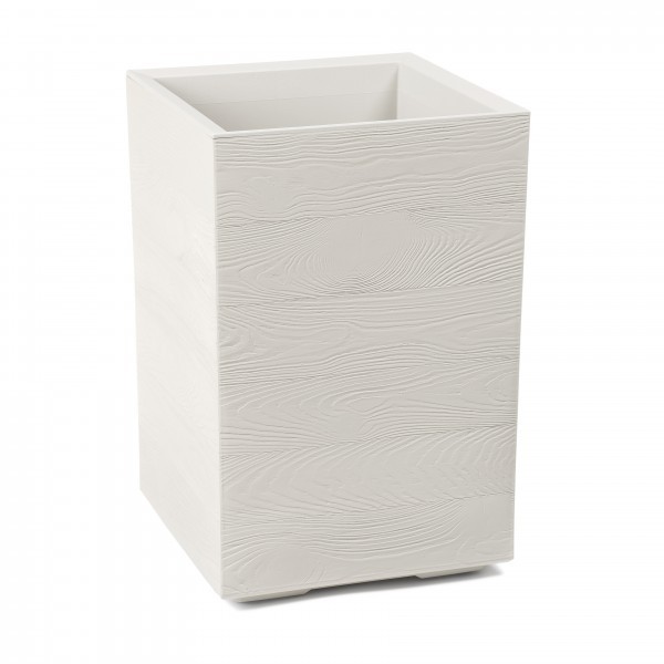 Plastový květináč Karo eco coffee 400x400x600 mm, krémový