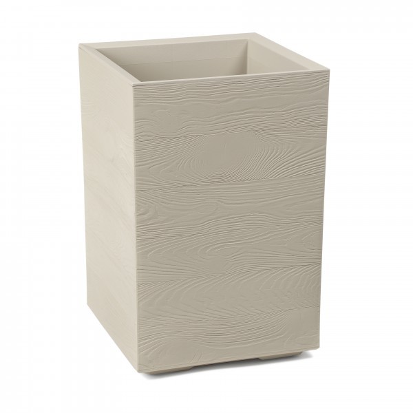 Plastový květináč Karo eco coffee 400x400x600 mm, béžový