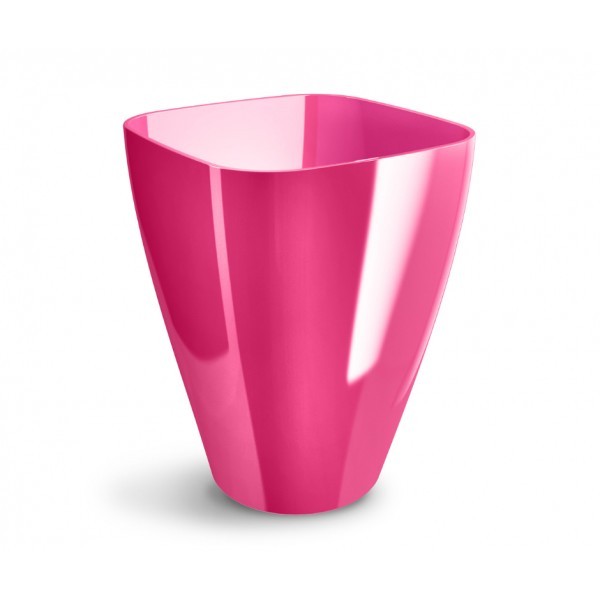 Plastový květináč na orchideje růžový 120 mm