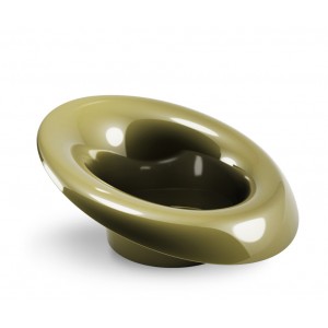 Nakloněná ikebana Mori zlatá 120 mm