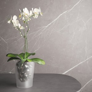Plastový obal na orchideje, mléčná, 125 mm