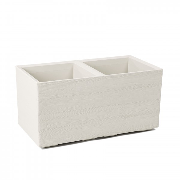 Plastový květináč Karo eco coffee deska 800x400x400 mm, krémový