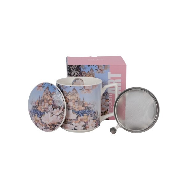 Porcelánový hrnek byliňák MODERN CITY OF MAGNOLIAS 450 ml