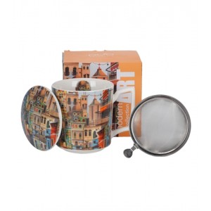 Porcelánový hrnek byliňák MODERN SWEET CITY 450 ml