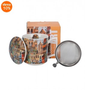 Porcelánový hrnek byliňák MODERN SWEET CITY 450 ml