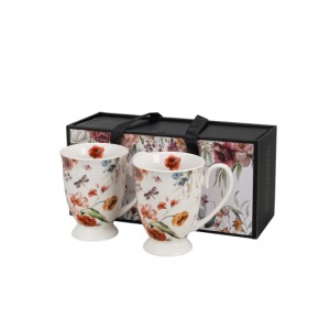 Sada 2 porcelánových hrnků REBECCA 340 ml