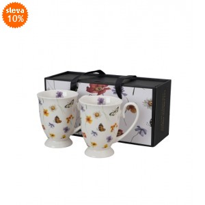 Sada 2 porcelánových hrnků MARGARET 340 ml