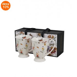 Sada 2 porcelánových hrnků GRACE 340 ml