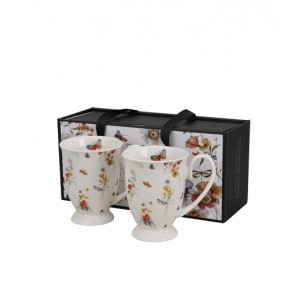 Sada 2 porcelánových hrnků GRACE 340 ml