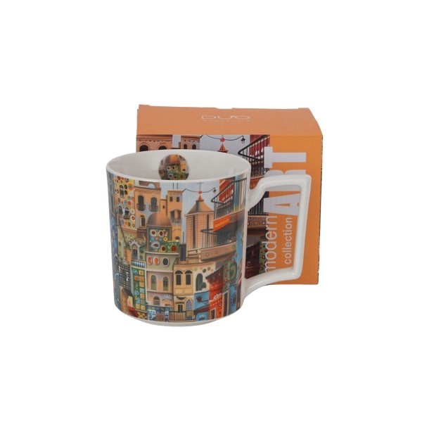 Porcelánový hrnek XXL MODERN SWEET CITY 750 ml