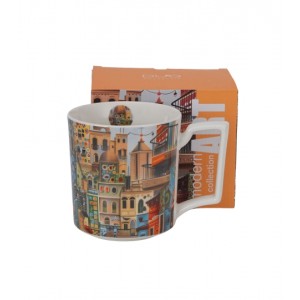 Porcelánový hrnek XXL MODERN SWEET CITY 750 ml
