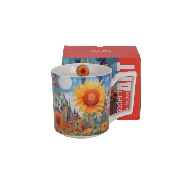 Porcelánový hrnek XXL MODERN SUNFLOWER 750 ml