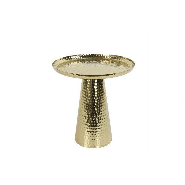 Zlatý kovový stolek Goran S, 37 x 38 cm