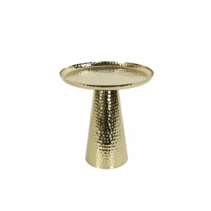 Zlatý kovový stolek Goran S, 37 x 38 cm