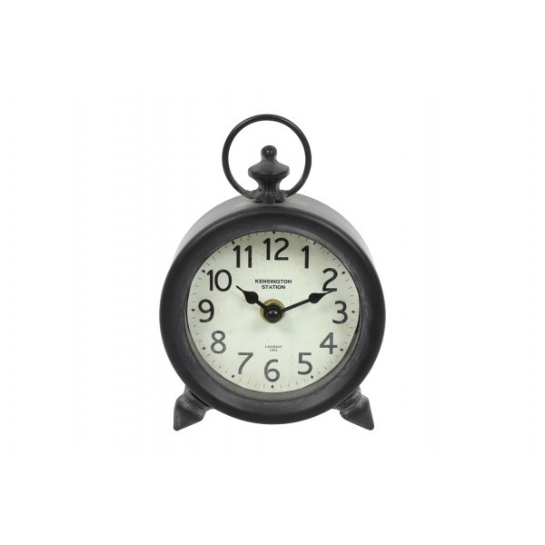 Kovové hodiny Stanwik černobílé 17,5 cm