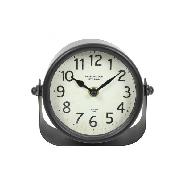 Kovové hodiny Sewald černobílé 13,5 cm