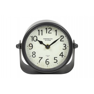 Kovové hodiny Sewald černobílé 13,5 cm