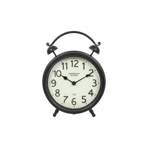 Kovové hodiny Hutchins černobílé 28 cm