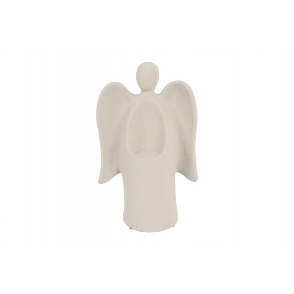 Keramický anděl Lile L – krémový, 29,5 cm