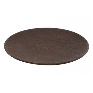Kovový talíř Donte M rezavý, 42 cm