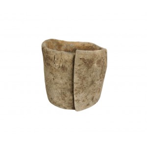 Cementový hnědý květináč 12 cm