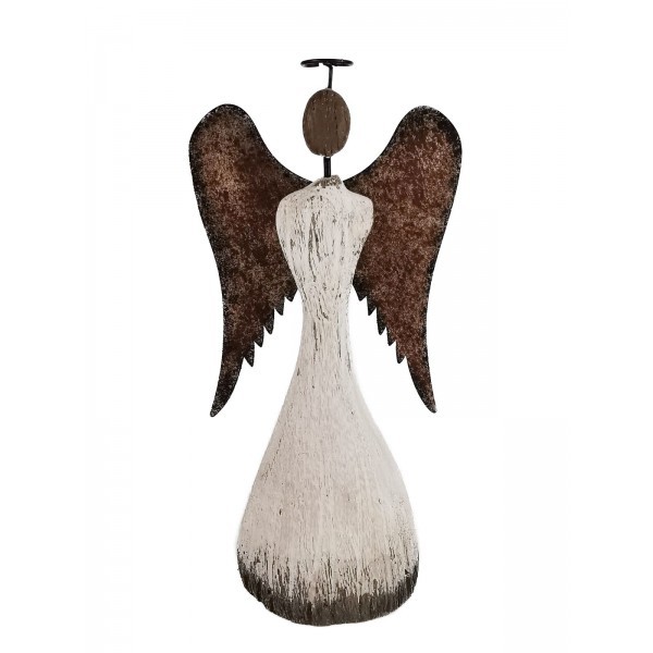 Dřevěný anděl Eriel 24,5 cm