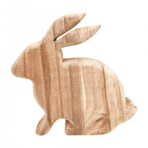 Dřevěný zajíček 15,5 × 4,5 × 4 cm, sada 4ks