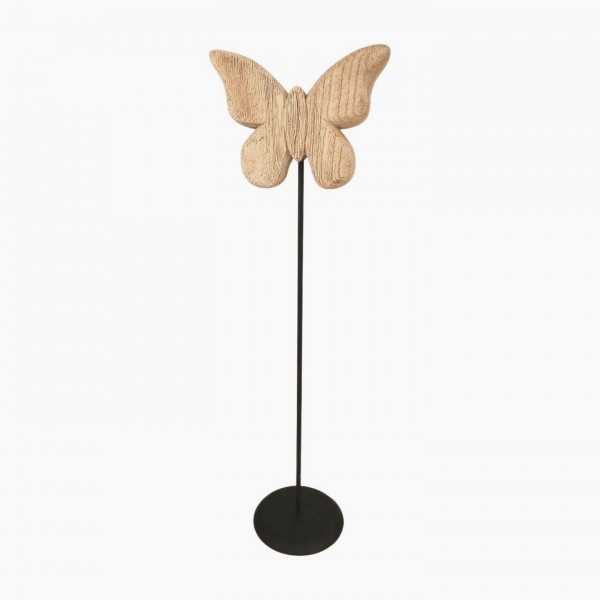 Dřevěný motýl na stojánku 54 × 18,5 × 12,5 cm